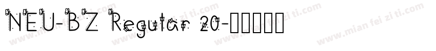 NEU-BZ Regular 20字体转换